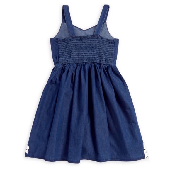 Bebe Girls Lace Trimmed Denim Dress Sz 7-8, 10-12 - Picture 2 of 7